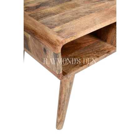 Stella coffee table, 100% solid wood coffee table, coffee table with drawer