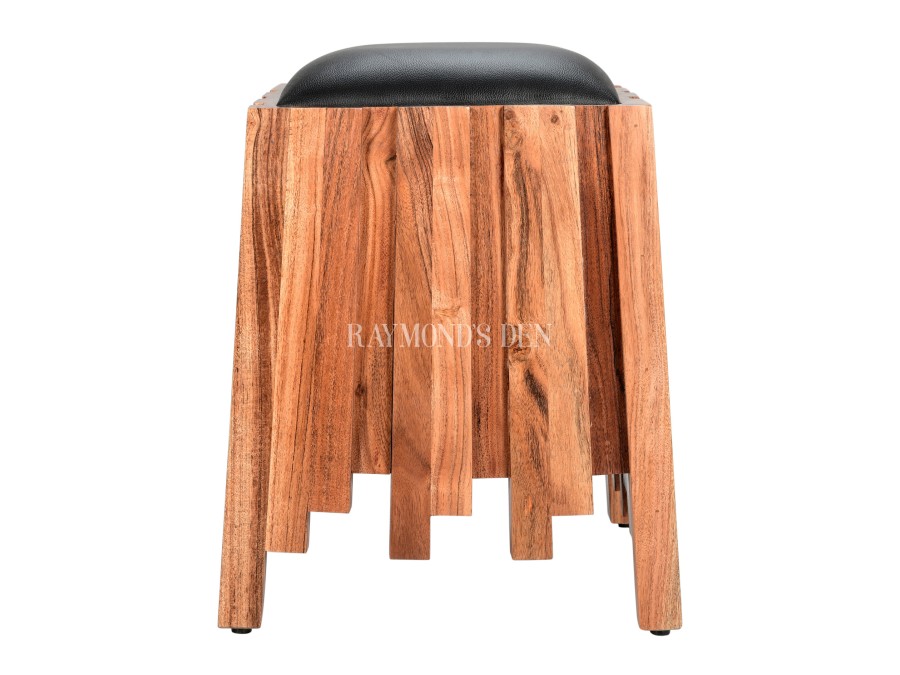 Solid wood stool | Dressing stool | Dressing table stool | Padded seat