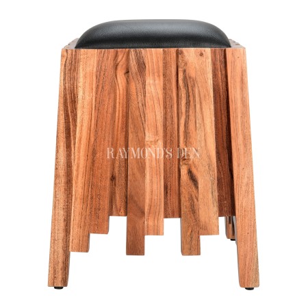 Solid wood stool | Dressing stool | Dressing table stool | Padded seat
