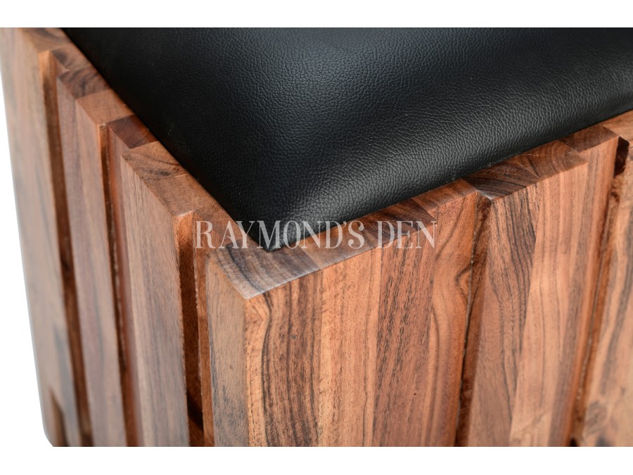 Solid wood stool | Dressing stool | Dressing table stool | Padded seat