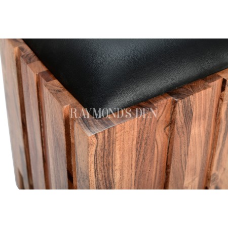 Solid wood stool | Dressing stool | Dressing table stool | Padded seat