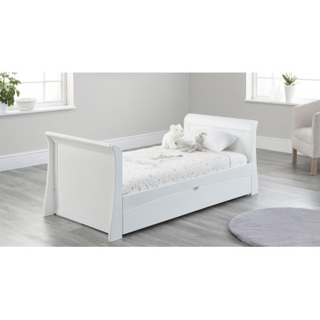 Lillian cot bed | Sleigh cot bed | teething rail | Bed with drawer