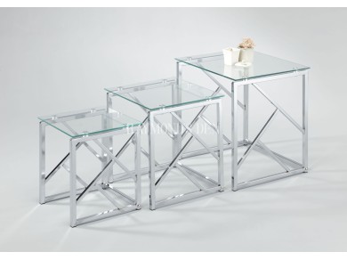 Modern Nest of tables | Glass tables | living room furniture | tempered glass 2