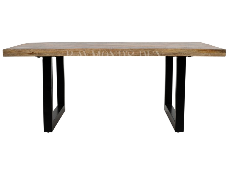 Industrial coffee table | solid wood and metal | Living room furniture