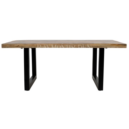 Industrial coffee table | solid wood and metal | Living room furniture