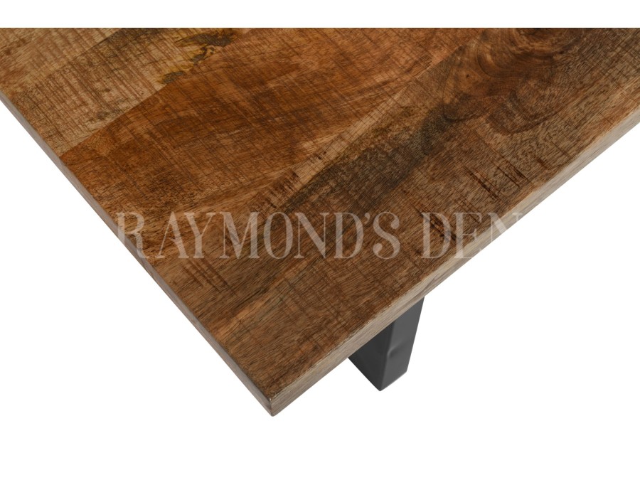 Industrial coffee table | solid wood and metal | Living room furniture