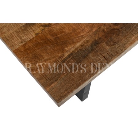 Industrial coffee table | solid wood and metal | Living room furniture