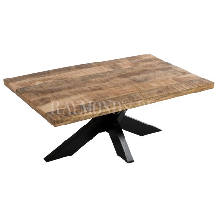 Industrial style coffee table | Coffee table with metal and wood
