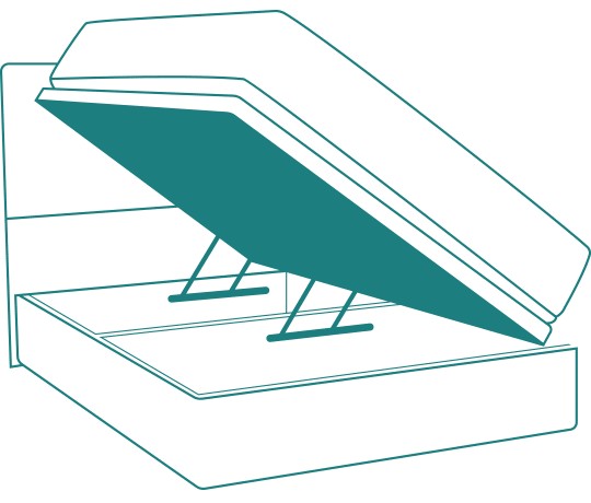 Side Opening Ottoman Left
